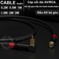Cáp bông sen nối dài đầu đực đầu cái vuông góc DIY 0.2M 0.5M 1M ..3M - RCA male to female cable