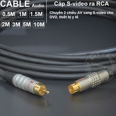 Dây AV sang S video DIY 0.5 đến 10 mét - S-video to RCA cable