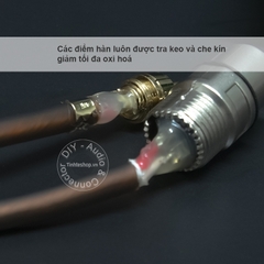 Cáp XLR ra RCA 2 sợi DIY 0.5 mét đến 5 mét - RCA to XLR female cable 2 wire