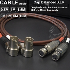 Dây canon đực cái DIY 0.5M đến 10M - XLR male female cable