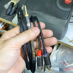 Dây balanced 4.4 sang 2 jack bông sen lõi đồng 6N mạ bạc