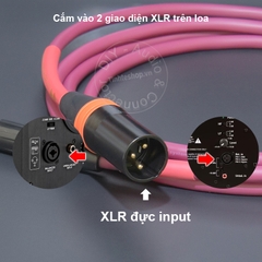 Dây 6 ly TRS sang canon đực balanced lõi đồng mạ bạc chuyển âm thanh cho Mixer DAC Soundcard Loa kiểm âm