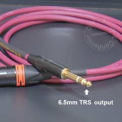 Cáp canon sang 6 ly TRS balanced lõi đồng 4N mạ bạc chuyển âm thanh từ Mixer DAC bàn DJ sang Loa kiểm âm