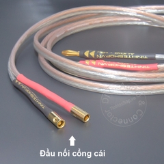 Dây loa bắp chuối nối dài 1 vế 2x2.5mm - Banana speaker cable extension