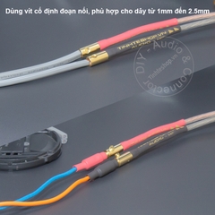 Dây loa bắp chuối nối dài 1 vế 2x2.5mm - Banana speaker cable extension