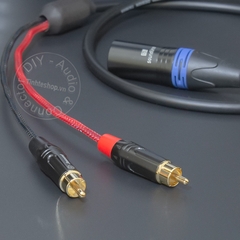 Cáp canon ra 2 hoa sen chuyển âm từ Vang Mixer sang loa DIY XLR to 2 RCA audio cable