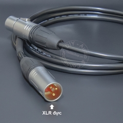 Dây canon đực cái lõi đồng mạ bạc - Self-made XLR male - female balanced cable with silver-plated 4N copper core