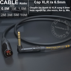 Dây 6 ly TRS sang canon đực DIY 0.5 đến 10 mét - Male 1/4 stereo to XLR audio cable