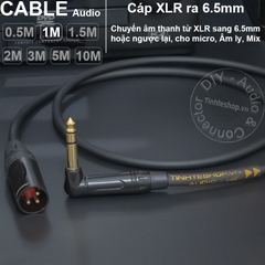 Dây 6 ly TRS sang canon đực DIY 0.5 đến 10 mét - Male 1/4 stereo to XLR audio cable