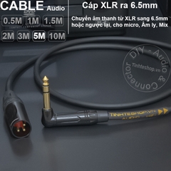 Dây 6 ly TRS sang canon đực DIY 0.5 đến 10 mét - Male 1/4 stereo to XLR audio cable