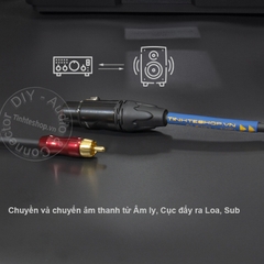 Cáp canon ra hoa sen 1 cặp dài từ 0.5 mét đến 10 mét DIY Soundking - XLR to RCA