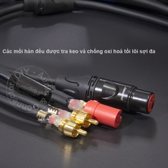 Cáp canon ra hoa sen 1 cặp dài từ 0.5 mét đến 10 mét DIY Soundking - XLR to RCA