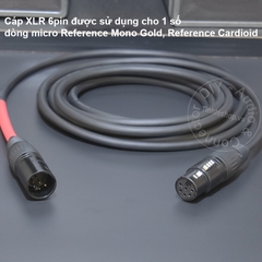Dây canon XLR 6 pin đực cái dùng cho micro Manley Labs Reference Mono Gold và Reference Cardioid trước năm 2020