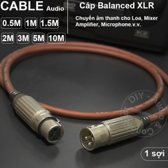Dây micro XLR đực sang cái DIY 0.5M đến 10M - XLR male to XLR female cable