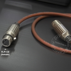 Cáp 6 ly ra canon cái DIY 0.5M đến 5M - Jack 1/4 TRS to XLR female cable