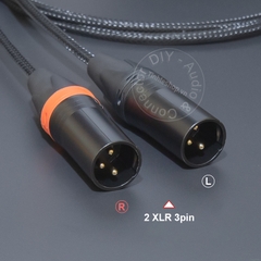 Dây canon 4pin sang 2 canon 3pin chuyển âm thanh balanced từ DAC sang loa kiểm âm - XLR 3p  male to 2 XLR male cable