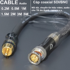 Dây BNC sang AV 75 Ohm SDI 1080P 1.5G 0.2 đến 10 mét - Do-it-yourself HD-SDI BNC to AV digital video tape cable