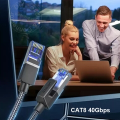 Cáp mạng CAT8 40Gb Ugreen NW153 0.5 đến 20 mét - 40Gbps CAT8 Network Cable