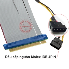 Cáp nối dài khe PCI-E 16X có hỗ trợ nguồn - PCI E 16X extend cable