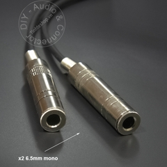 Cáp chia 6ly 1 ra 2 DIY 0.2M đến 1M - Dây 6.5 đực sang 2 cái mono dùng song song