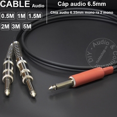 Cáp chia 6.5mm mono 1 ra 2 DIY 0.5M đến 5M