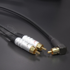 Dây chia AV 1 ra 2 DIY 0.2M đến 2M - Audio RCA male to 2 RCA male