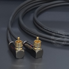 Đầu hàn jack AV bẻ góc 2 chiếc mạ vàng 24K OD6mm Gold snake - RCA solder connector angles