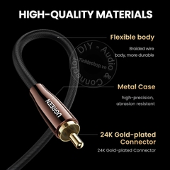 Cáp SPDIF 75Ohm Ugreen AV155 1 và 2 mét - 75Ohm coaxial digital audio cable