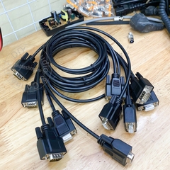 Dây RS232 DB9 đực cái đấu chéo chân 2 3 - RS232 male to female crossover cable