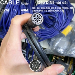 Cáp DIN 8 2 đầu đực cho Loa Thiết bị điều khiển - DIN 8P male cable