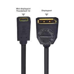 Cáp mini displayport to displayport 8K 0.3M - Displayport female to Mini displayport female cable