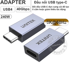 Đầu nối USB C cái sang cái hỗ trợ 8K60Hz 40Gbps sạc nhanh 240W - USB4 type C female to female connector