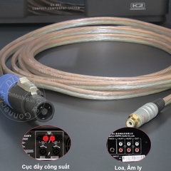 Dây speakon sang hoa sen DIY 0.2 đến 5 mét - Speakon to RCA female cable