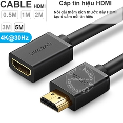 Cáp HDMI nối dài 4K 60Hz Ugreen HD107 - HDMI male to HDMI female cable