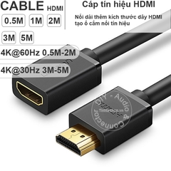 Cáp HDMI nối dài 4K 60Hz Ugreen HD107 - HDMI male to HDMI female cable