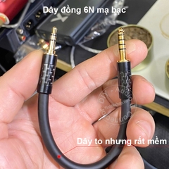 Cáp IC 4.4 sang 3.5 đồng 6N mạ bạc - 3.5mm single ended to 4.4mm balanced cable
