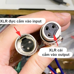 Dây 6 ly sang canon đực cái - Cáp nối lọc xì in out đến insert mixer
