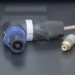 Cáp loa speakon sang RCA chuyển từ cục đẩy công suất sang Loa Âm ly DIY 0.5 đến 10 mét - Speakon to RCA cable
