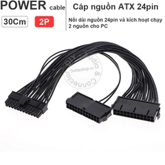 Cáp chạy 2 nguồn ATX 24pin - Power cable 24pin trigger 2 PSU