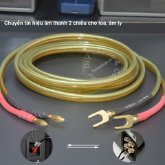 Dây loa càng cua sang bắp chuối 0.5 đến 10 mét - Do-it-yourself banana and Y-shaped speaker cable