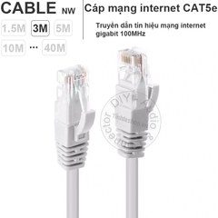 Dây mạng Cat5e bấm sẵn 1.5 mét đến 40 mét King-Master - Cat5e UTP network cable 24AWG