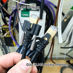 Dây mạng CAT 6A bắt vít cho camera công nghiệp - Cat.6A SFTP camera cable, RJ45 to RJ45 connector with double screw lock