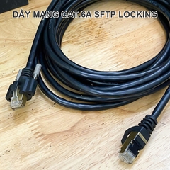 Dây mạng CAT 6A bắt vít cho camera công nghiệp - Cat.6A SFTP camera cable, RJ45 to RJ45 connector with double screw lock