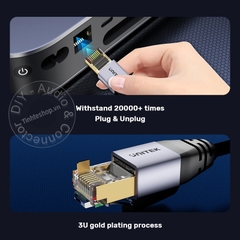 Dây mạng Cat8 bấm sẵn 40Gbps 2000MHz Unitek