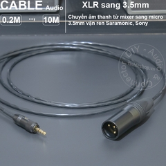 Dây micro Saramonic 3.5mm sang canon - 3.5mm male to XLR male adapter for Saramonic and Sony microphone receivers into mixer