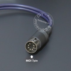 Cáp 7pin sang 2 AV chuyển âm thanh từ Âm ly Beocenter sang loa - 7-pin MIDI to 2 RCA audio cable for B&O amplifier