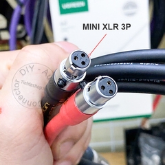 Cặp dây mini XLR sang XLR cho DAC Astell & Kern Kann CA1000T đồng 6N mạ bạc