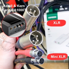 Cặp dây mini XLR sang XLR cho DAC Astell & Kern Kann CA1000T đồng 6N mạ bạc