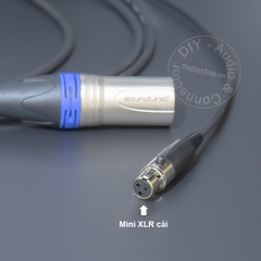 Dây mini XLR sang XLR cắm cho Micro Camera Mixer.v.v. 0.2 đến 30 mét - DIY mini XLR female to XLR male microphone cable