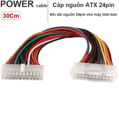 Cáp nguồn 24 pin nối dài 30Cm - ATX 24pin male to 24pin female cable